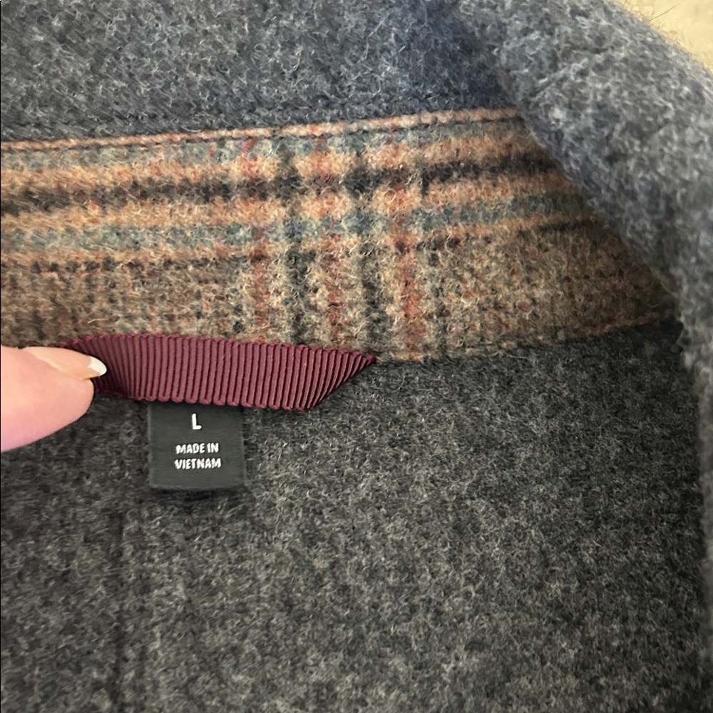Bonobos Dark Gray Wool Lightweight Shirt Jacket - Picture 2 of 10